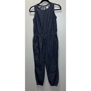 Denim Jumpsuit Old Navy Size XS Blue Gathered Waist And Bottom